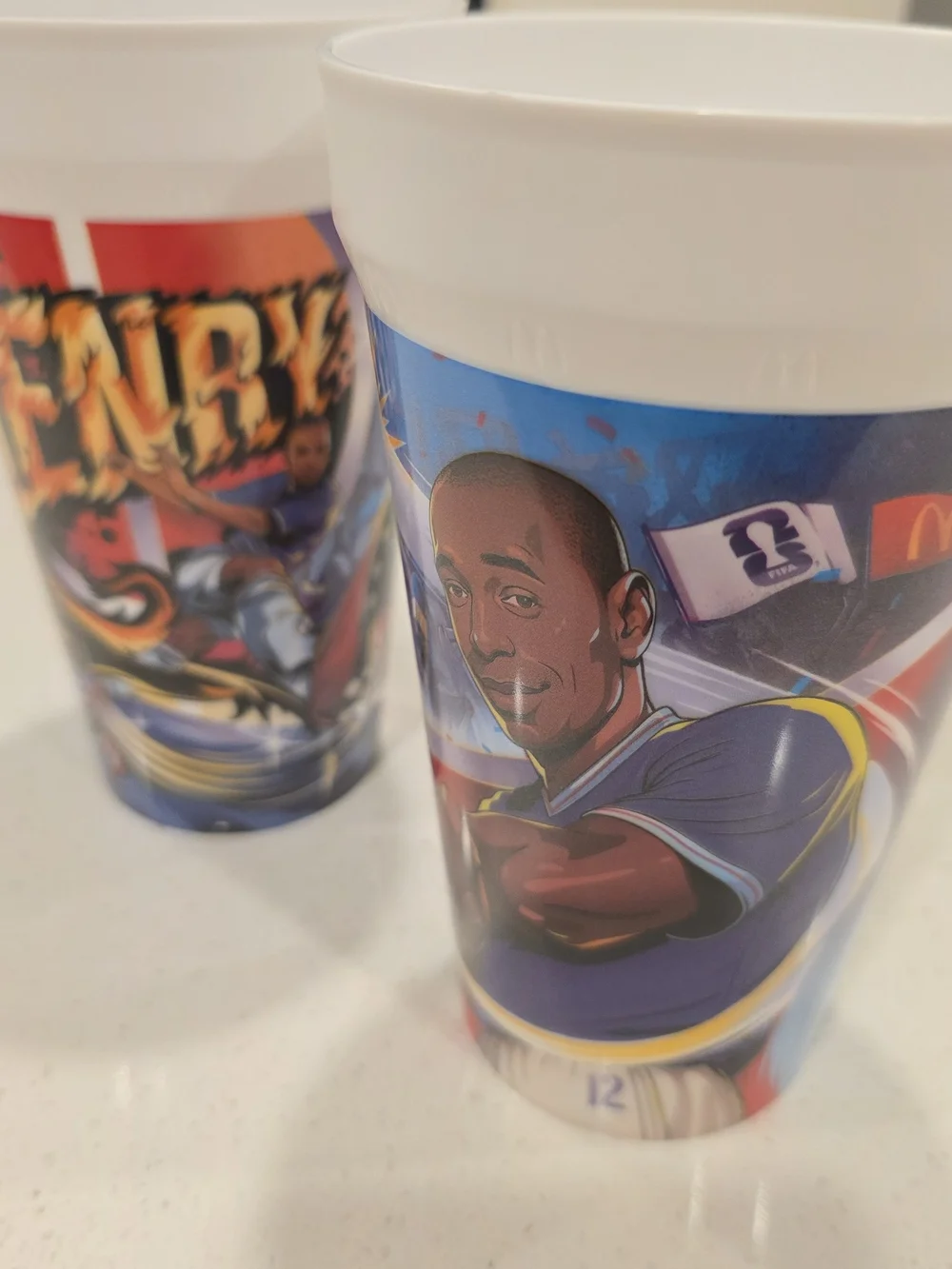 McDonald’s Collectible Graphic Cup Set — Colorful Red, Blue & White
